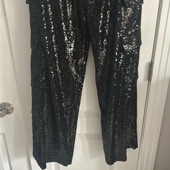 Alice and Olivia Hayes sequin cargo pants - Picture 11 of 16